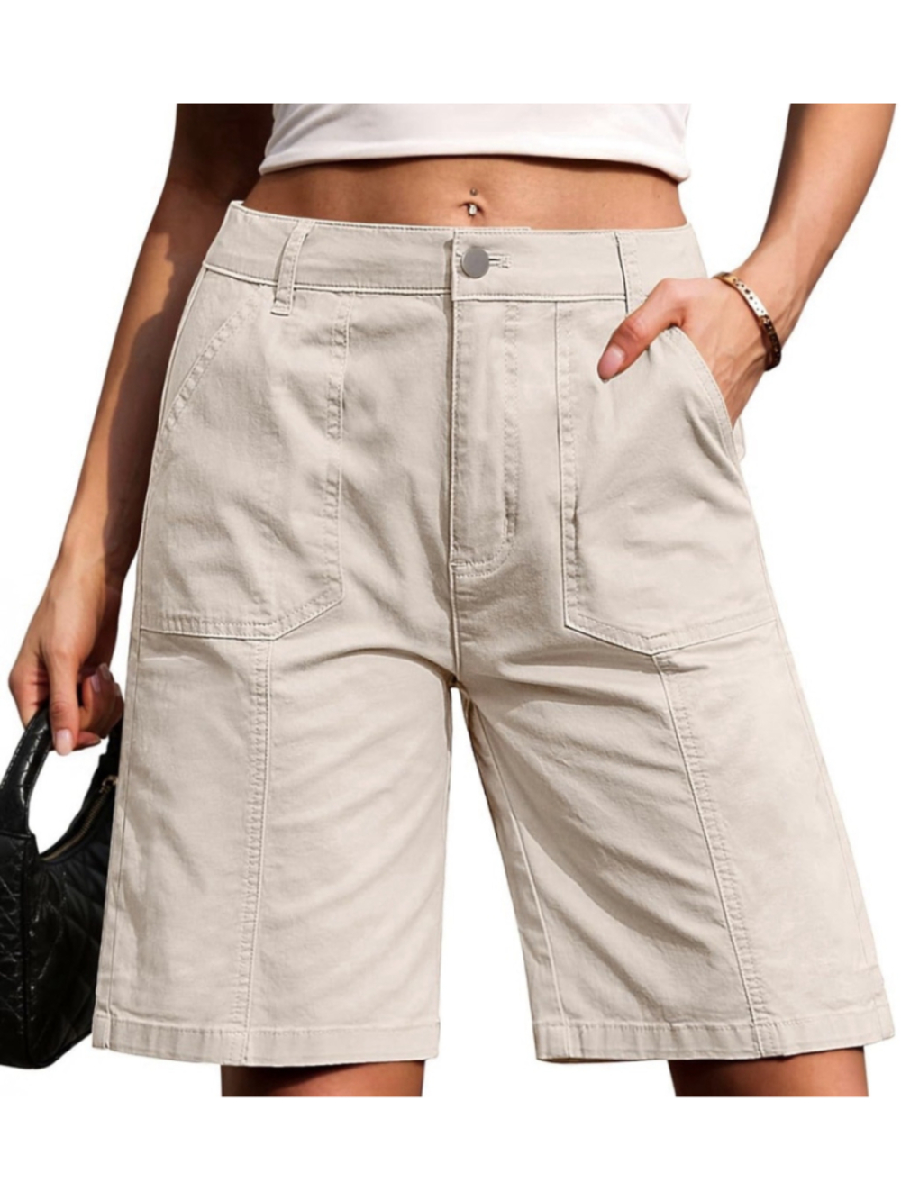 Flamingals High Rise Bermuda Shorts M
